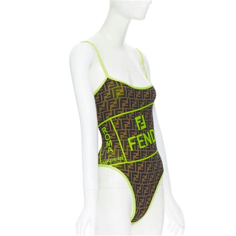 fendi thong swimsuit|fendi neon bikini.